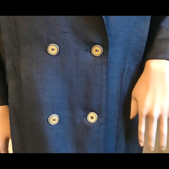 Black silk blazer with embellishments - Picture 4 of 8